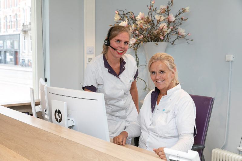 tandartspraktijk Amsterdam centrum – receptie Dental Clinics Amsterdam Reguliersgracht