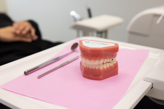 Gebit en instrumenten op tafel - Dental Clinics Purmerend Weidevenne
