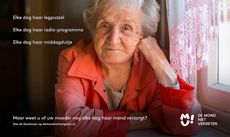 Campagne De Mond niet vergeten - ouderen mondzorg Dental Clinics