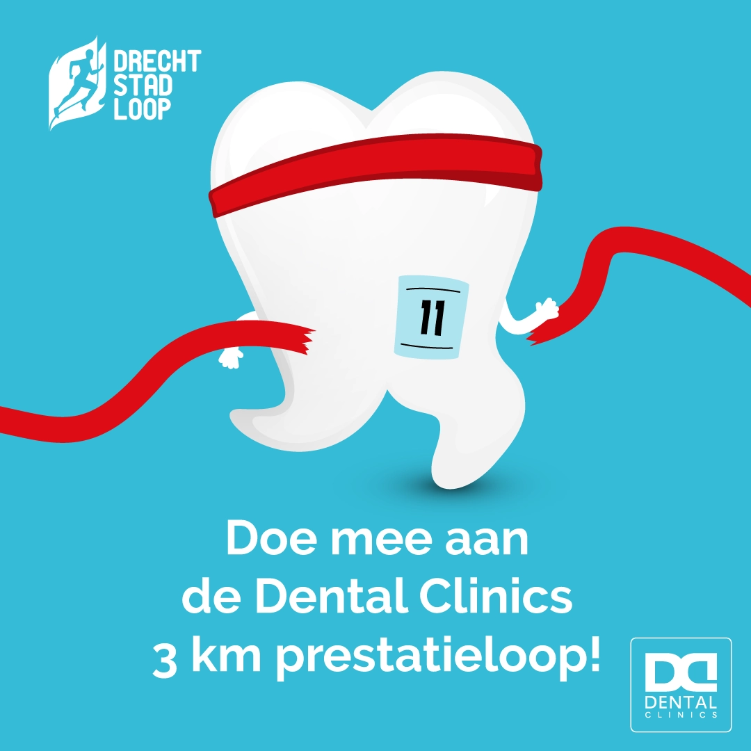 Drechtstadloop 3 KM Dental Clinics prestatieloop - sporten en mondgezondheid