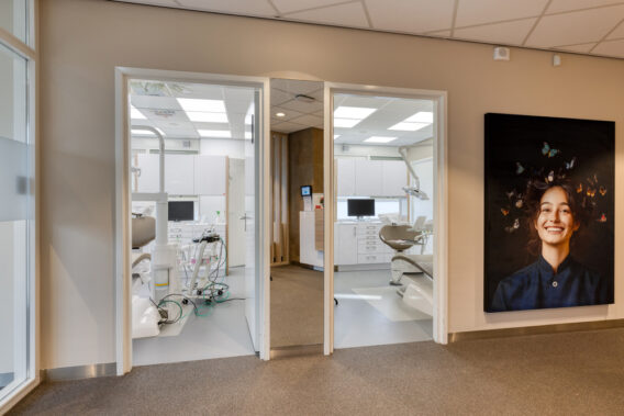 A peek inside two adjacent treatment rooms at Dental Clinics