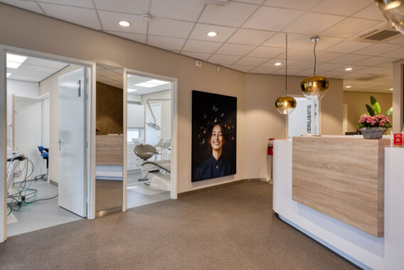 The hallway leading to the treatment room at Dental Clinics